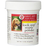 Miracle Care Kwik Stop Styptic Powder for Dogs, Cats and Birds, 4.5 oz (3 x 1.5 oz)