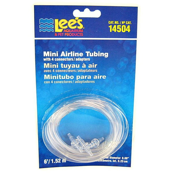 Lees Mini Airline Tubing with 4 Connectors, 9 count