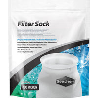 Seachem Filter Sock Polyester Felt Filter Sock with Plastic Collar for Aquariums, Small - 6 count