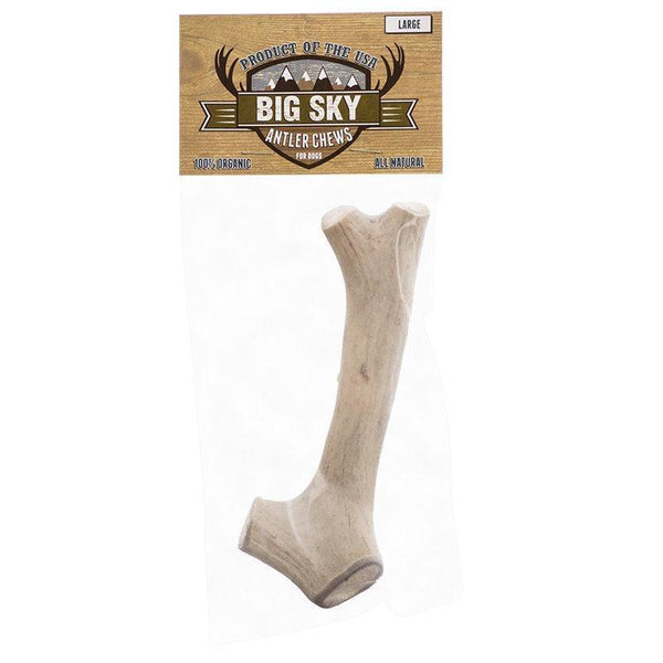 Big Sky Antler Chews for Large Dogs, 4 count (4 x 1 ct)