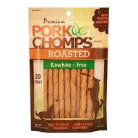 Pork Chomps Premium Pork Chomps Roasted Rawhide-Free Porkskin Twists Small, 80 count (4 x 20 ct)
