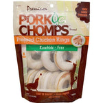 Pork Chomps Pressed Chicken Rings Dog Treats, 32 count (4 x 8 ct)