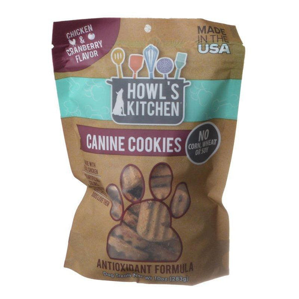 Howls Kitchen Canine Cookies Antioxidant Formula Chicken and Cranberry, 200 oz (20 x 10 oz)