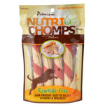 Pork Chomps Premium Nutri Chomps Chicken Wrapped Twists Dog Treat, 24 count (6 x 4 ct)