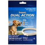 Sergeants Dual Action Flea and Tick Collar II for Small Dogs and Puppies Neck Size 15", 6 count