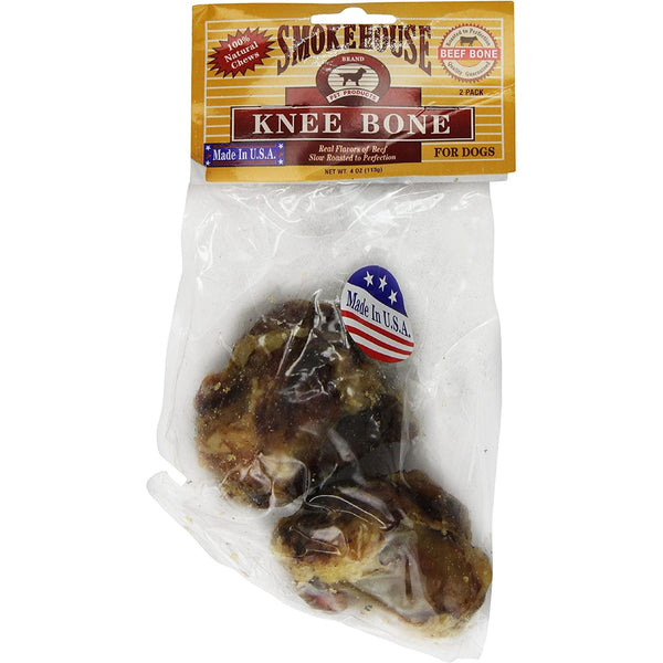 Smokehouse Knee Bone Natural Dog Treat, 20 count (10 x 2 ct)