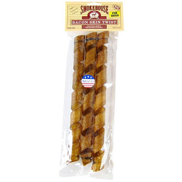 Smokehouse Bacon Skin Twists Large, 24 count (8 x 3 ct)