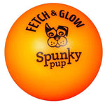 Spunky Pup Fetch and Glow Ball Dog Toy Assorted Colors, Medium - 4 count