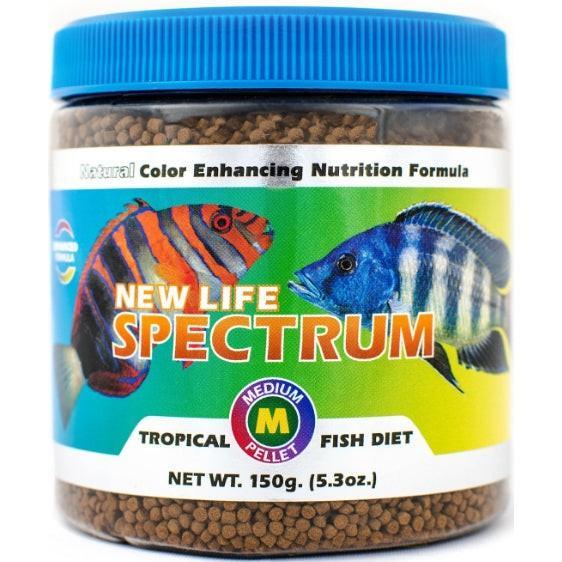 New Life Spectrum Tropical Fish Food Medium Sinking Pellets, 450 gram (3 x 150 gm)