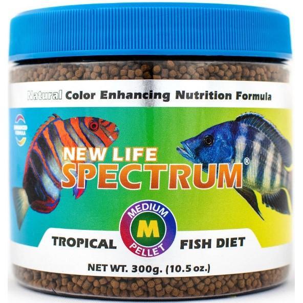 New Life Spectrum Tropical Fish Food Medium Sinking Pellets, 900 gram (3 x 300 gm)