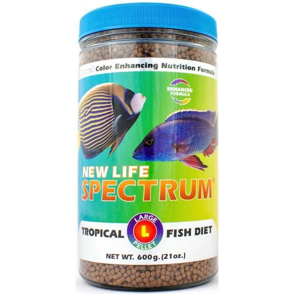 New Life Spectrum Tropical Fish Food Large Sinking Pellets, 1200 gram (2 x 600 gm)