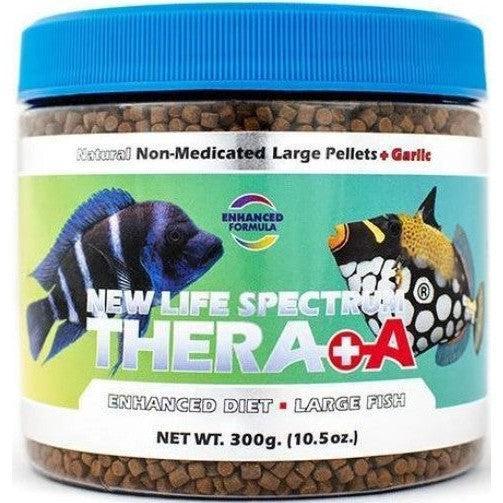 New Life Spectrum Thera A Enhanced Natural Fish Diet plus Garlic Large Pellet, 900 gram (3 x 300 gm)