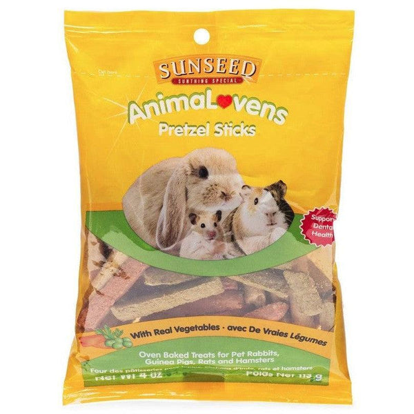 Sunseed AnimaLovens Pretzel Sticks for Small Animals, 48 oz (12 x 4 oz)