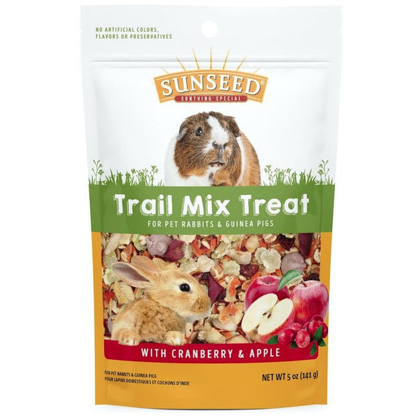 Sunseed Trail Mix Treat with Cranberry and Apple for Rabbits and Guinea Pigs, 60 oz (12 x 5 oz)