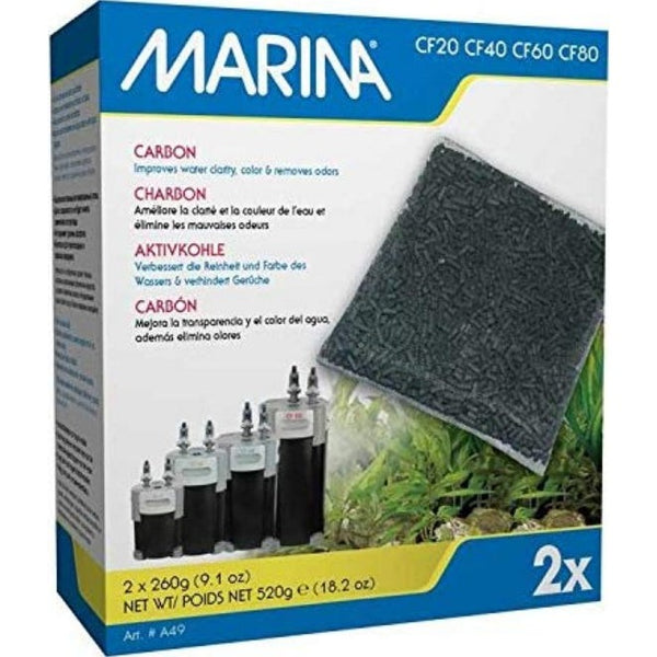 Marina Canister Filter Replacement Carbon, 6 count (3 x 2 ct)