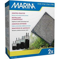 Marina Canister Filter Replacement Zeolite Ammonia Remover, 6 count (3 x 2 ct)