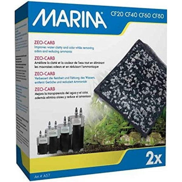 Marina Canister Filter Replacement Zeo-Carb, 6 count (3 x 2 ct)