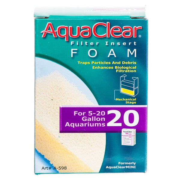 AquaClear Filter Insert Foam for Aquariums, 20 gallon - 12 count