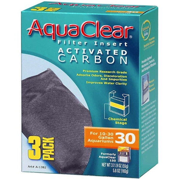 AquaClear Filter Insert Activated Carbon, 30 gallon - 45 count