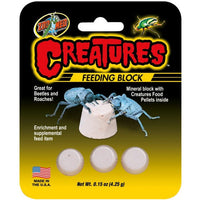 Zoo Med Creatures Feeding Block for Beetles and Roaches, 1.8 oz (12 x .15 oz)