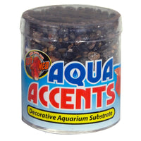 Zoo Med Aqua Accents Dark River Pebbles, 3 lb (6 x 0.5 lb)