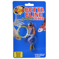 Zoo Med Betta Bling Decor Diver with Hoop, 6 count