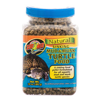 Zoo Med Natural Sinking Mud and Musk Turtle Food, 60 oz (6 x 10 oz)