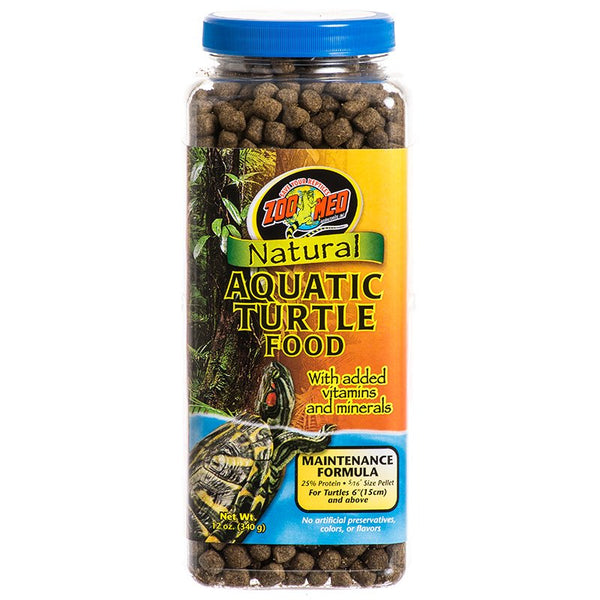 Zoo Med Natural Aquatic Turtle Food Maintenance Formula, 72 oz (6 x 12 oz)