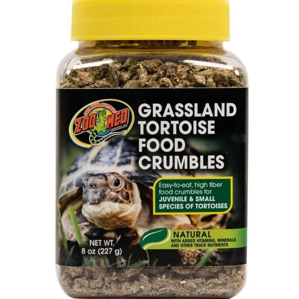 Zoo Med Grassland Tortoise Food Crumbles, 8 oz