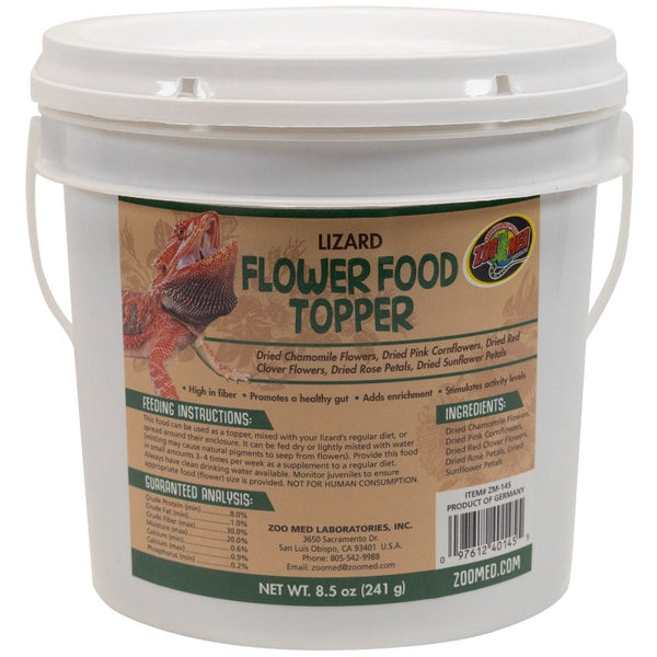 Zoo Med Lizard Flower Food Topper, 8.5 oz