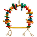 Zoo-Max Blocks Hanging Bird Toy and Bird Perch, Medium - 3 count