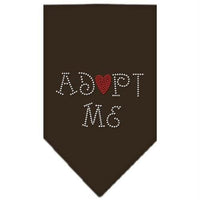 Mirage Pet Products Adopt Me Rhinestone Bandana, Large, Assorted Colors-Dog-Mirage Pet Products-Cocoa-PetPhenom