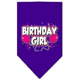 Mirage Pet Products Birthday Girl Screen Print Bandana, Small, Assorted Colors-Dog-Mirage Pet Products-Purple-PetPhenom
