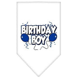 Mirage Pet Products Birthday Boy Screen Print Bandana, Large, Assorted Colors-Dog-Mirage Pet Products-White-PetPhenom