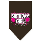 Mirage Pet Products Birthday Girl Screen Print Bandana, Small, Assorted Colors-Dog-Mirage Pet Products-Cocoa-PetPhenom