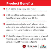 Nutri-Vet Aspirin for Large Dogs 300mg - 75ct-Dog-Nutri-Vet-PetPhenom