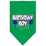 Mirage Pet Products Birthday Boy Screen Print Bandana, Large, Assorted Colors-Dog-Mirage Pet Products-Emerald Green-PetPhenom