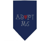 Mirage Pet Products Adopt Me Rhinestone Bandana, Small, Assorted Colors-Dog-Mirage Pet Products-Navy Blue-PetPhenom