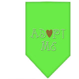 Mirage Pet Products Adopt Me Rhinestone Bandana, Large, Assorted Colors-Dog-Mirage Pet Products-Lime Green-PetPhenom