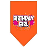 Mirage Pet Products Birthday Girl Screen Print Bandana, Small, Assorted Colors-Dog-Mirage Pet Products-Orange-PetPhenom