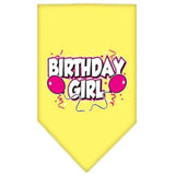 Mirage Pet Products Birthday Girl Screen Print Bandana, Small, Assorted Colors-Dog-Mirage Pet Products-Yellow-PetPhenom