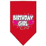 Mirage Pet Products Birthday Girl Screen Print Bandana, Large, Assorted Colors-Dog-Mirage Pet Products-Red-PetPhenom