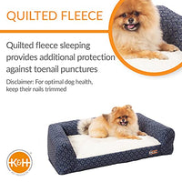 K&H Pet Products Air Sofa Pet Bed Geo Flower Small Navy 18" x 24" x 7"-Dog-K&H Pet Products-PetPhenom