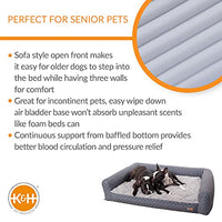 K&H Pet Products Air Sofa Pet Bed Geo Flower Medium Gray 27" x 36" x 8"-Dog-K&H Pet Products-PetPhenom