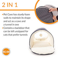 K&H Pet Products Thermo-Pet Cave Unheated Navy 17" x 15" x 13"-Cat-K&H Pet Products-PetPhenom