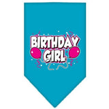 Mirage Pet Products Birthday Girl Screen Print Bandana, Large, Assorted Colors-Dog-Mirage Pet Products-Turquoise-PetPhenom