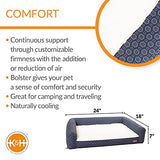 K&H Pet Products Air Sofa Pet Bed Geo Flower Small Navy 18" x 24" x 7"-Dog-K&H Pet Products-PetPhenom
