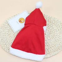 Christmas Pet Cape, Cloak with Christmas Hat-Zhenpony - B07ZMCFCJ5-PetPhenom