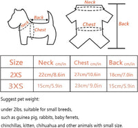 Small Animal Costume for Guinea Pig, Bunny Rabbit, Kitten, Ferret - 2 Pieces-QIUQIU US Store - B09GM9YQ25-XXX-Small-PetPhenom
