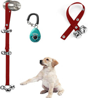 Dog Doorbells for Door Knob, Adjustable and Durable, for Short and Tall Dogs-Luckyiren - B07JNM8PYW-Red-PetPhenom
